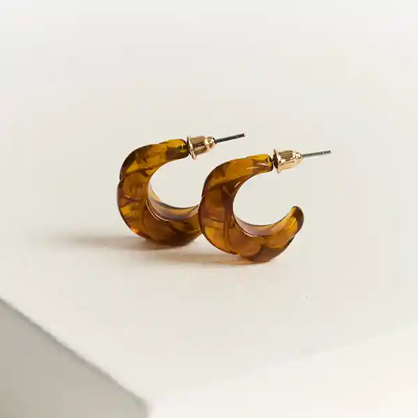 Aros Resina Argollas Café