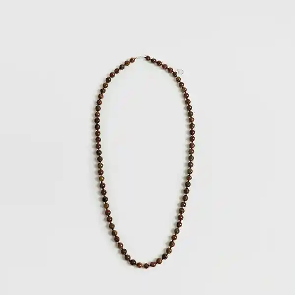 Collar Boho Borlas Extra Largo Café