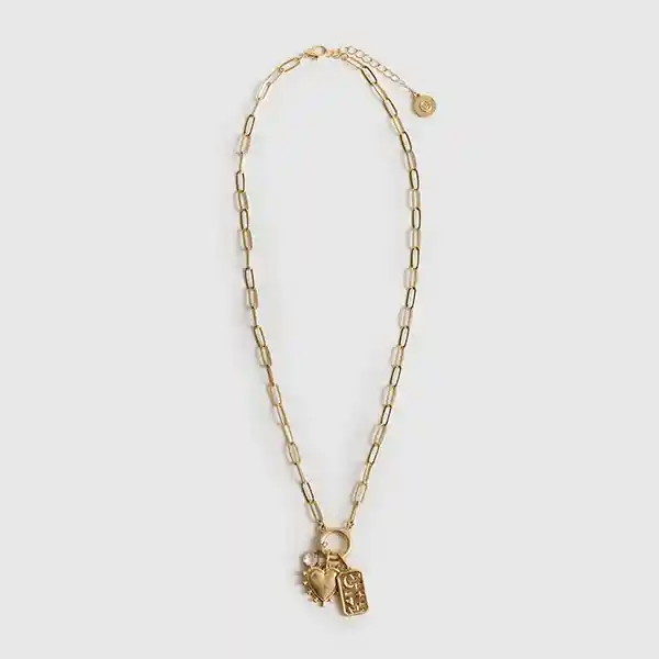 Collar Street Charm Dorado