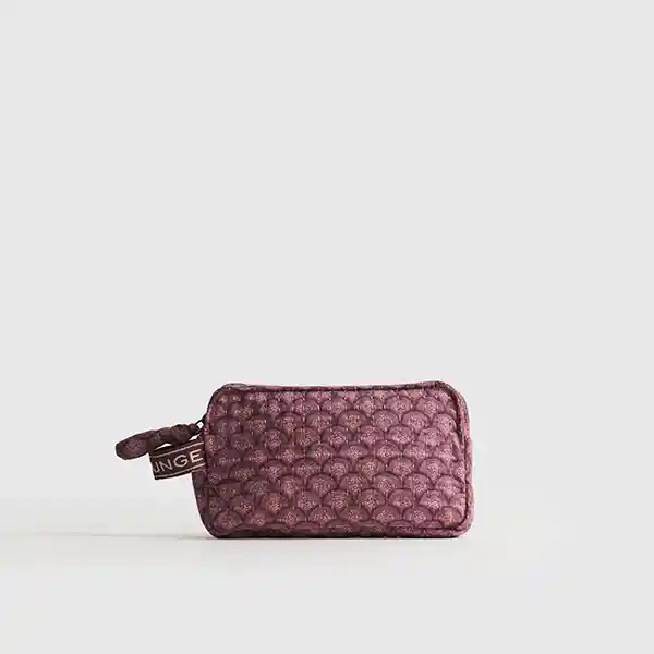 Estuche Boho Estampado Burdeo