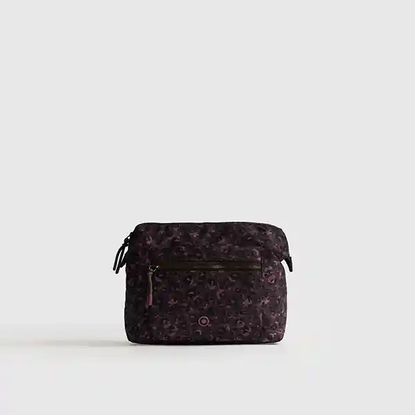 Cosmetiquero Street Estampado Burdeo