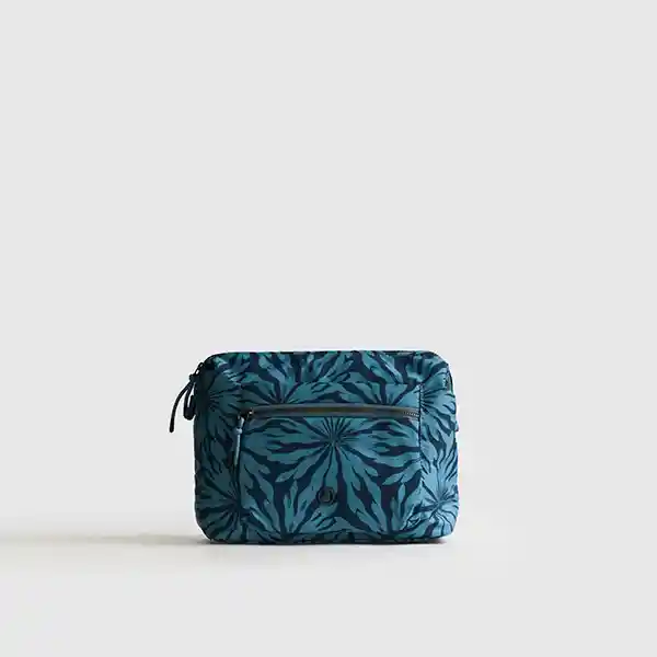 Cosmetiquero Street Estampado Celeste