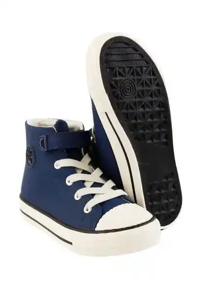 Zapatillas Day To Day Caña Velcro Niño Azul 30 943 Ficcus