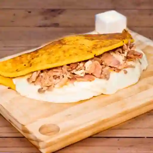 Cachapas Tocino con Queso de Mano