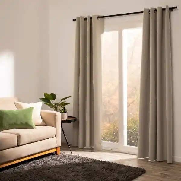 Set Cortina Blackout Ojetillo 140 x 240 cm Casaideas