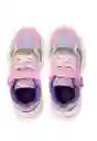 Zapatillas Sport Velcro W24 Niña Morado 32 907 Ficcus