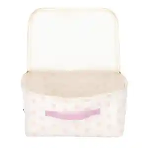 Organizador de Tela Con Cierre Rosa 35 x 35 x 16 cm