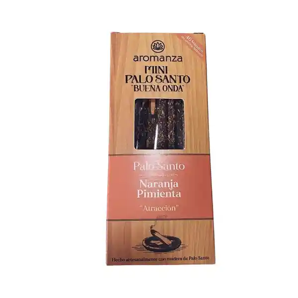 Sahumerio Palo Santo Buena Onda Mini Naranja Pimienta Aromanza