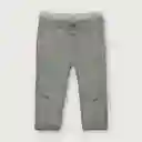 Pantalón Con Rib Niño Gris Talla 12M Opaline