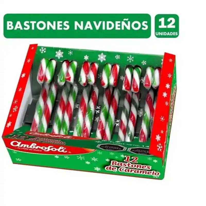 Ambrosoli Bastones de Caramelo de Navidad