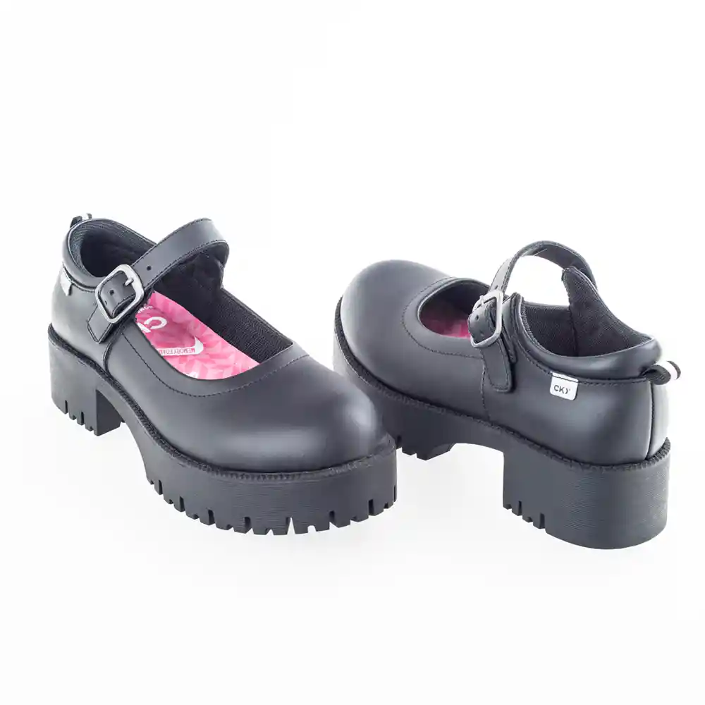 Zapatos Escolar Junior 2 Niña Negra Talla 32