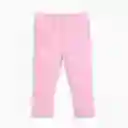 Pantalón Sólido De Niña Rosado Talla 9m