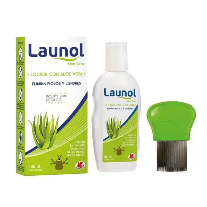 Launol Loción Capilar con Aloe Vera para Piojos y Liendres