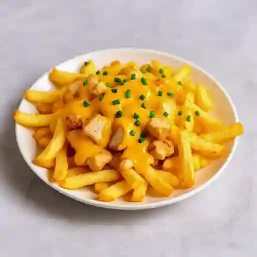 Papas Fritas Con Pollo