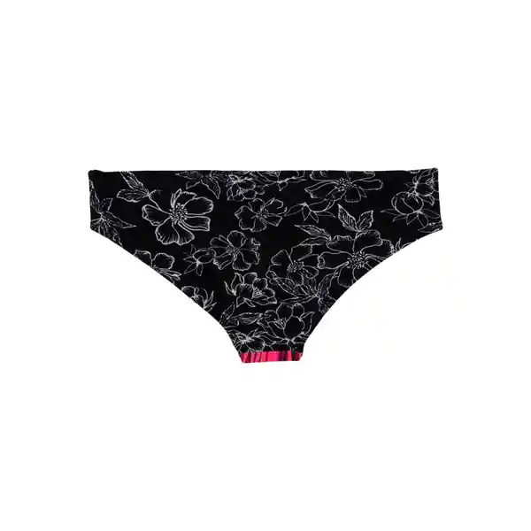 Bikini Calzón Con Pinza Estampado Morado Talla M Samia