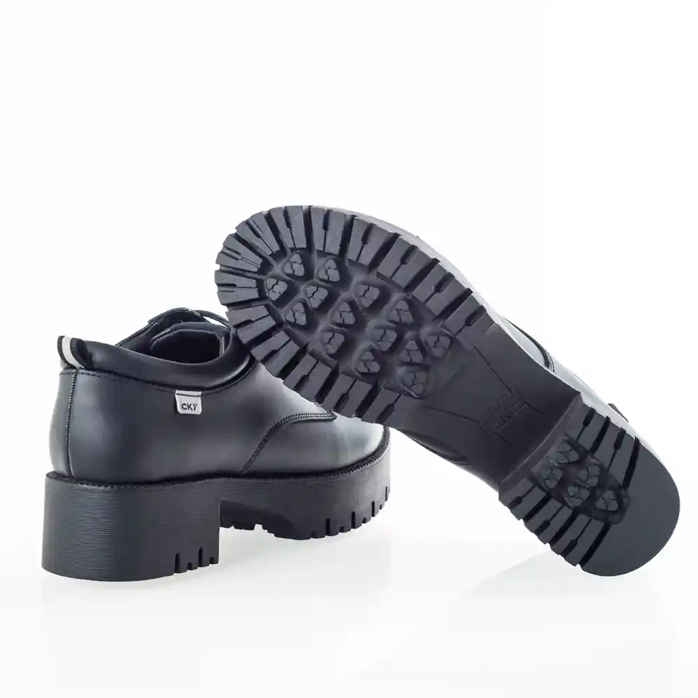 Zapatos Escolar De Senior Niña Negro Talla 39