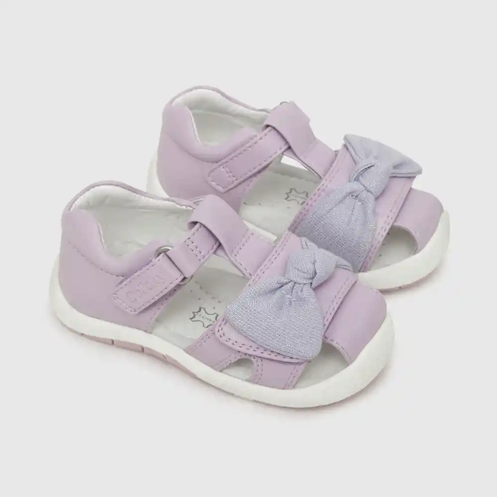 Sandalias Para Niña Morado Talla 21