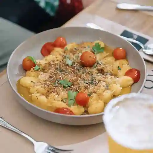 Gratín de Ñoquis con Huancaína