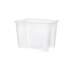 Miniso Caja de Almacenamiento Clásica Transparente Grande 28 cm