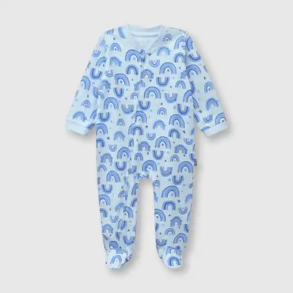 Pijama Entero de Bebé Niño Celeste Talla 9/12M Colloky