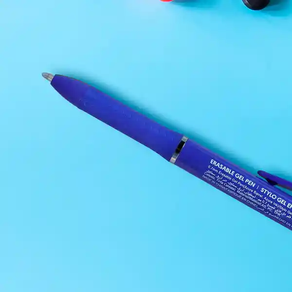 Pluma Borrable 0.7 mm Celeste Miniso