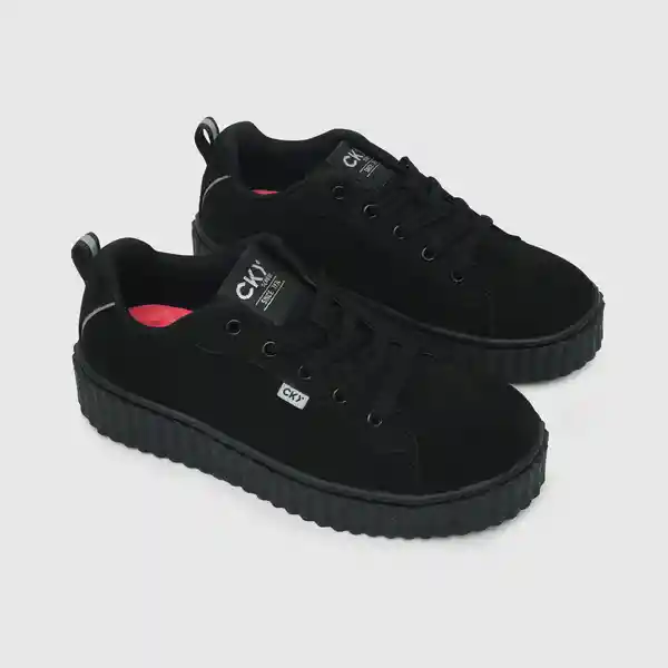 Zapatillas Reno Plataforma Cordones Talla 38 Colloky