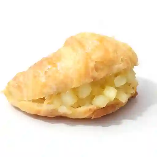 Medialuna rellena manzana