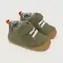 Zapatillas Velcro Elastico de Bebé Niño Verde Talla 18 Opaline