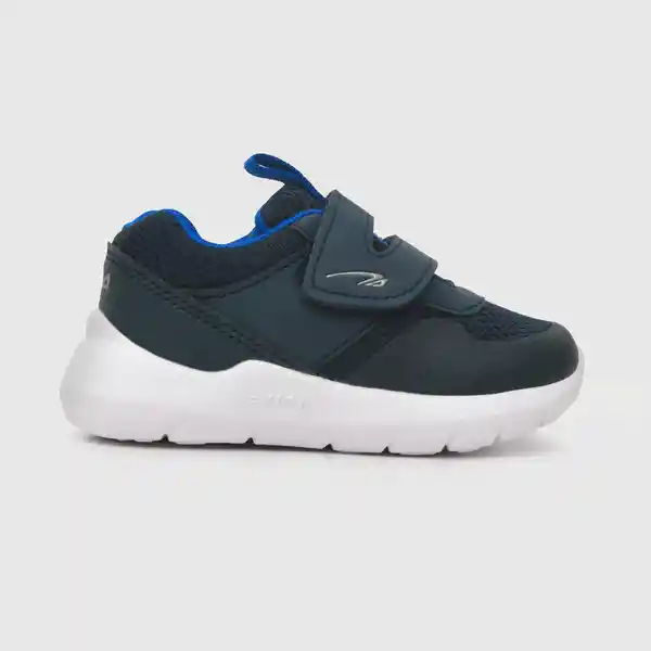 Zapatillas Para Niño Velcro Simple Azul Talla 18 Colloky