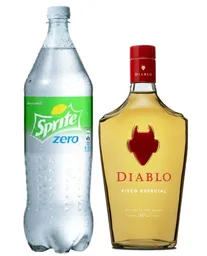 Pisco Diablo 35° + Bebida Sprite Zero