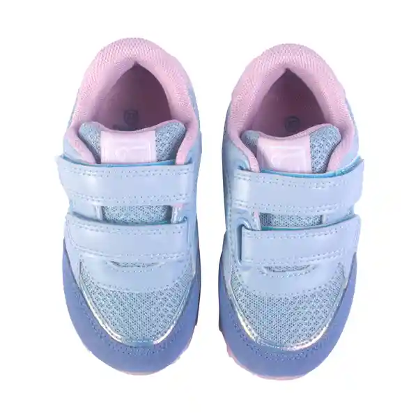 Zapatillas Urbana Bebé Niña Celeste Talla 24 Pillin