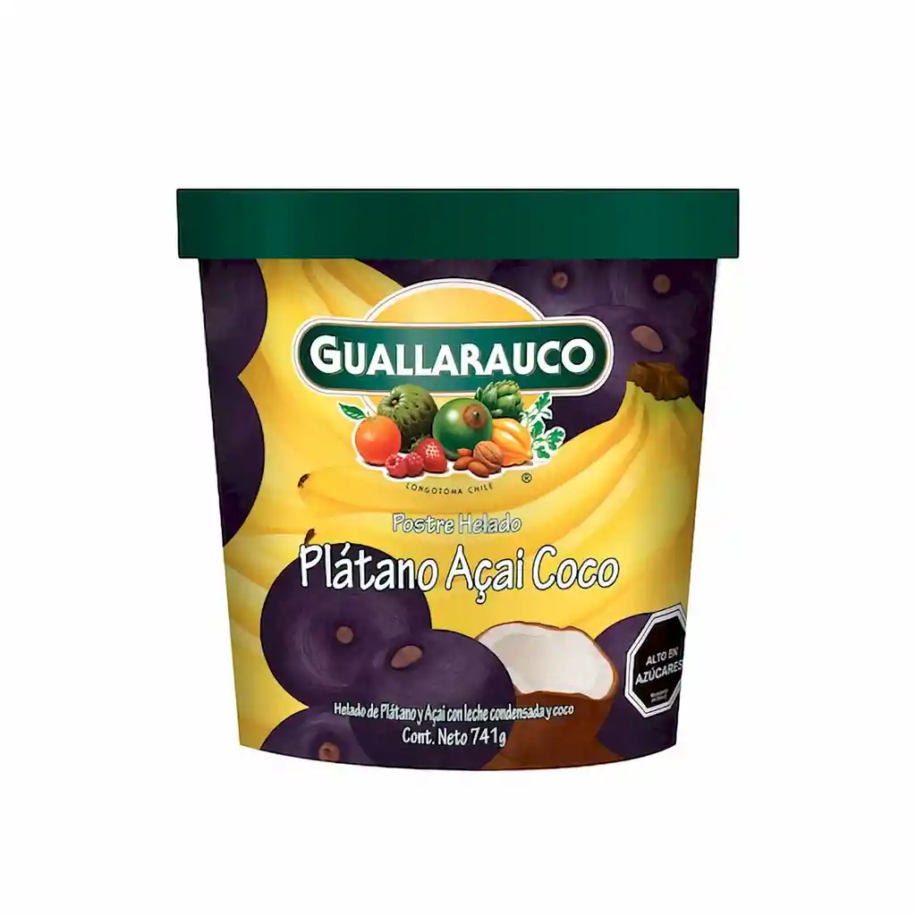 Guallarauco Helado Plátano Acai Coco