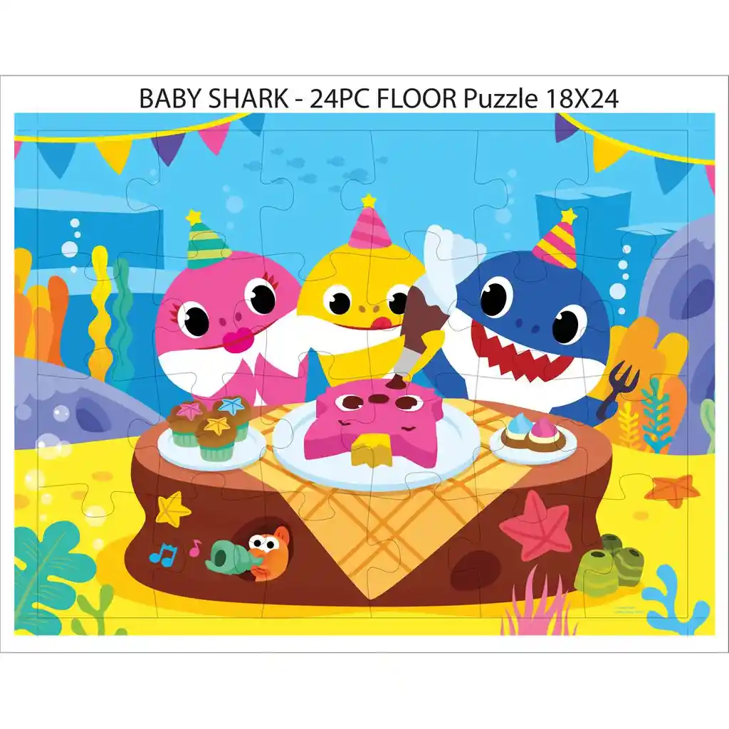 Baby Shark Rompecabezas Puzzle Promo Floor 24 U