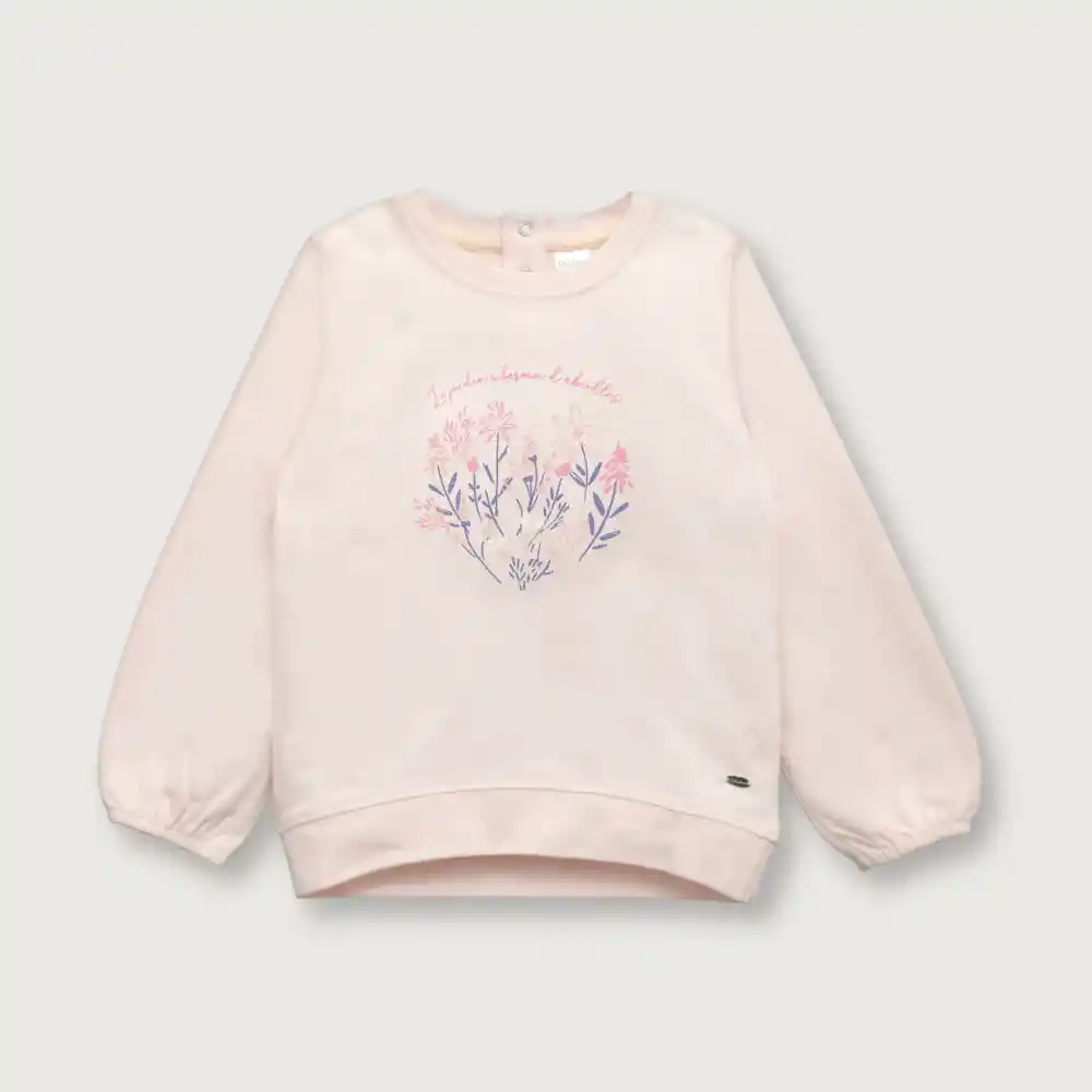 Polerón de Niña Rosado Talla 9M Opaline