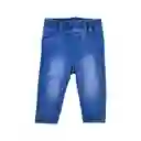 Jeggins Mezclilla Bebé Niña Azul Talla 24 M Pillin