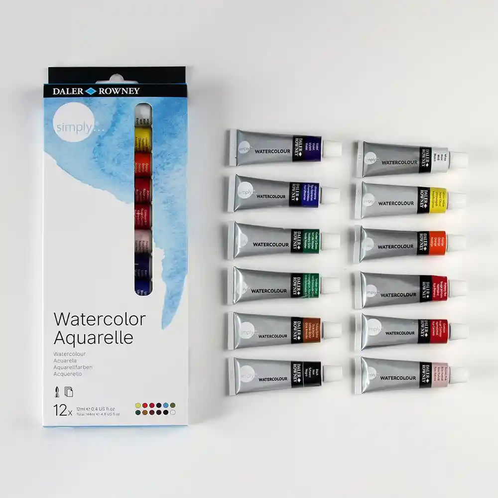 Set Aquarella 12 Col Daler Rowney