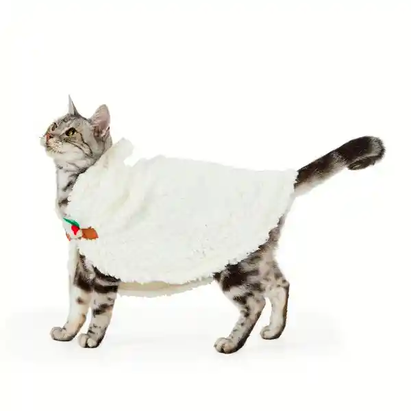 More & Merrier Capa Para Gato Blanca Chico/Mediano Modelo Cozy