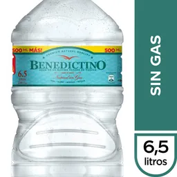 Benedictino Agua Natural sin Gas