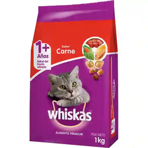 Whiskas Alimento Seco para Gatos Adultos con Sabor a Carne