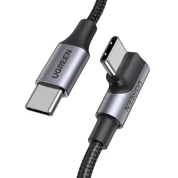 Ugreen Cable Usb-C 2.0 a Usb-C 2.0 Ángulo 5A Trenzado 3 m