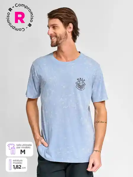 Half Polera Manga Corta Emesa 3 Celeste L SS25