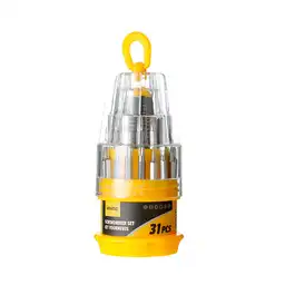 Miniso Set De Desarmadores Amarillo 31 Pzs