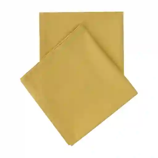 Set de Servilletas de Algodón Mostaza 40 x 40 cm Casaideas