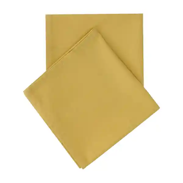 Set de Servilletas de Algodón Mostaza 40 x 40 cm Casaideas