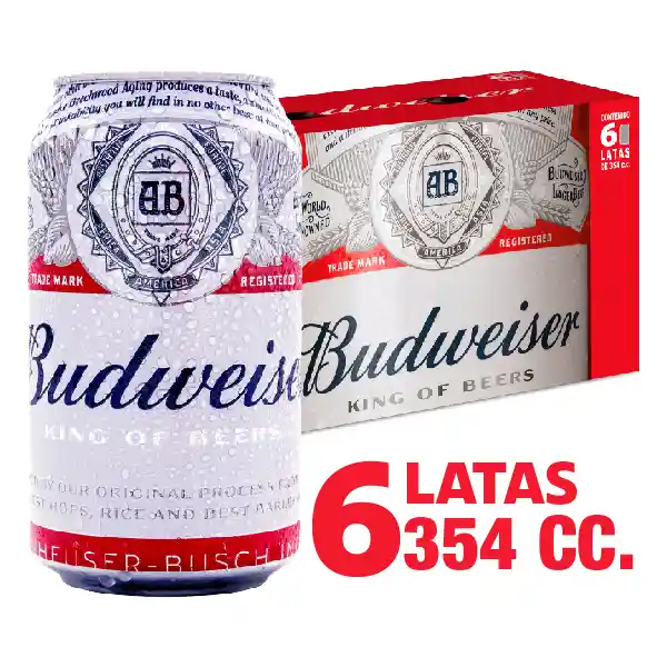 Budweiser Pack de Cerveza Lata