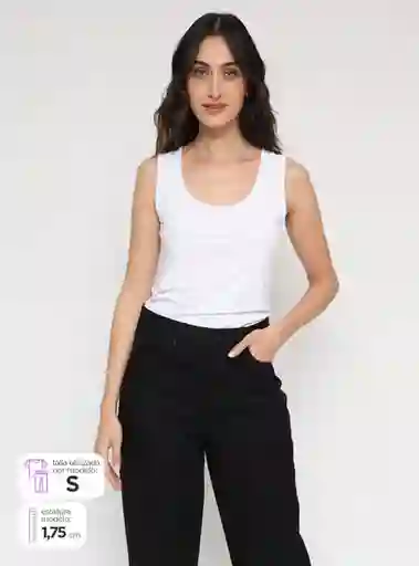 Marquis Polera Sin Manga Tactel Ess Noos Blanco XL