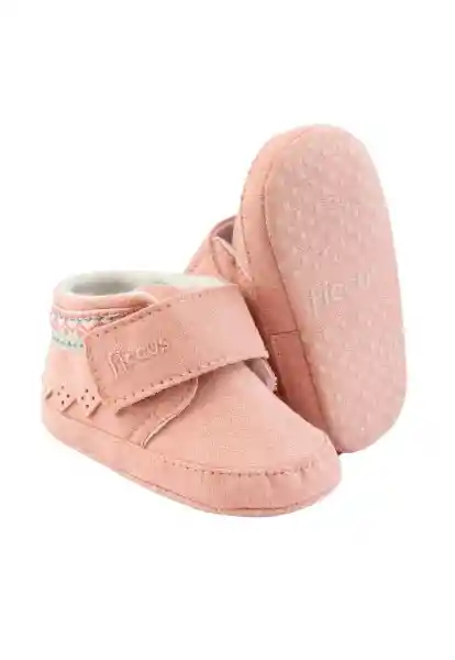 Botines Velcro Soft Bebé Niña Rosado 18 807 Ficcus