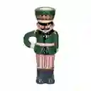 Portavela de Cerámica Con Personaje Navideño 14 cm Casaideas
