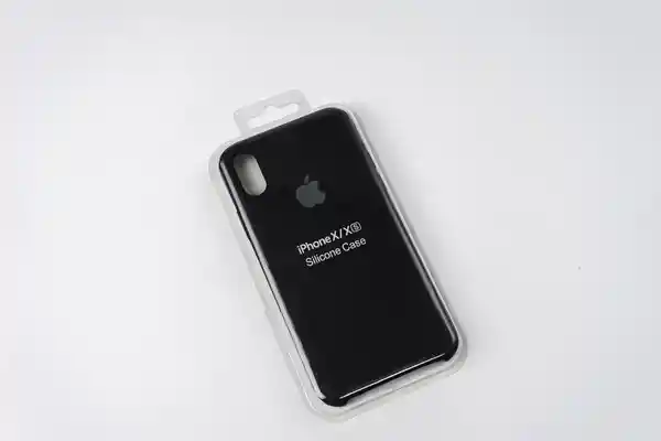 Silicone Case Negro Para iPhone X/XS