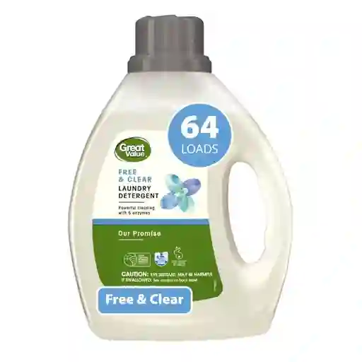 Detergente Bio Free Clear Great Value